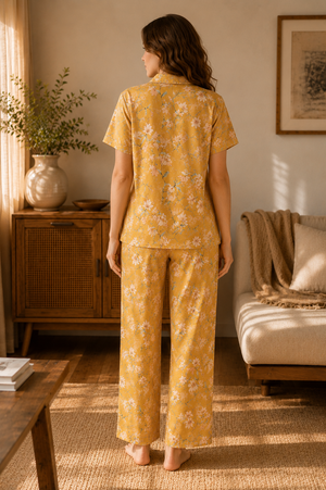 Golden Bloom Lounge Set