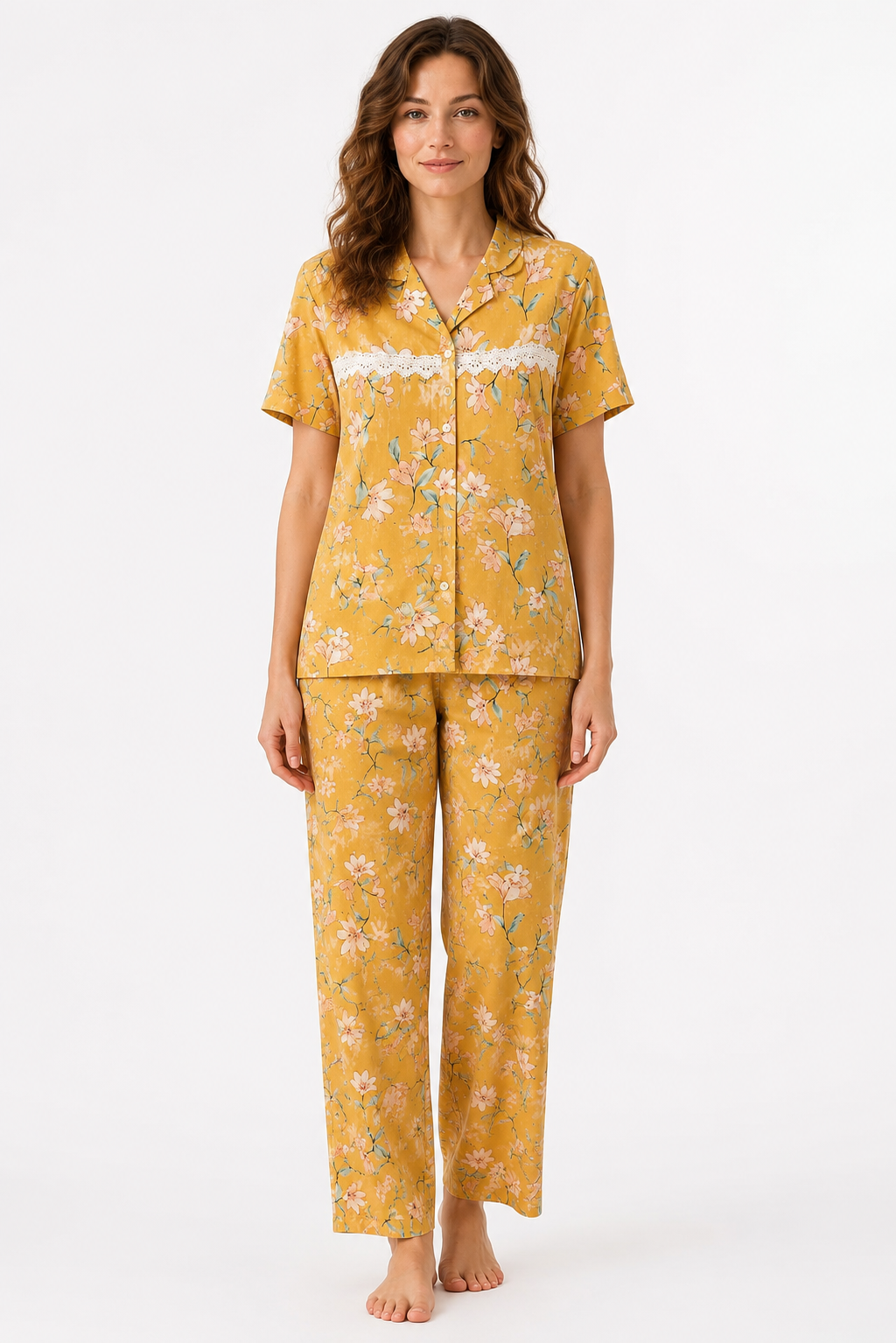 Golden Bloom Lounge Set