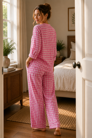 The Signature Gingham Pajama Set