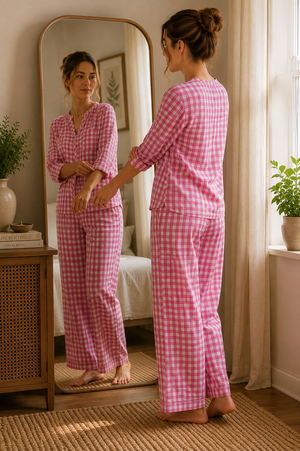 The Signature Gingham Pajama Set