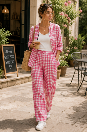 The Signature Gingham Pajama Set