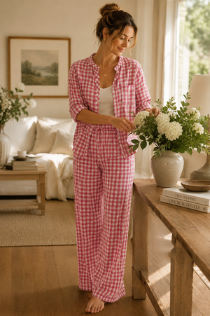 The Signature Gingham Pajama Set