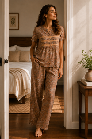 The Quiet Indulgence Cotton Lounge Set - Private Lives