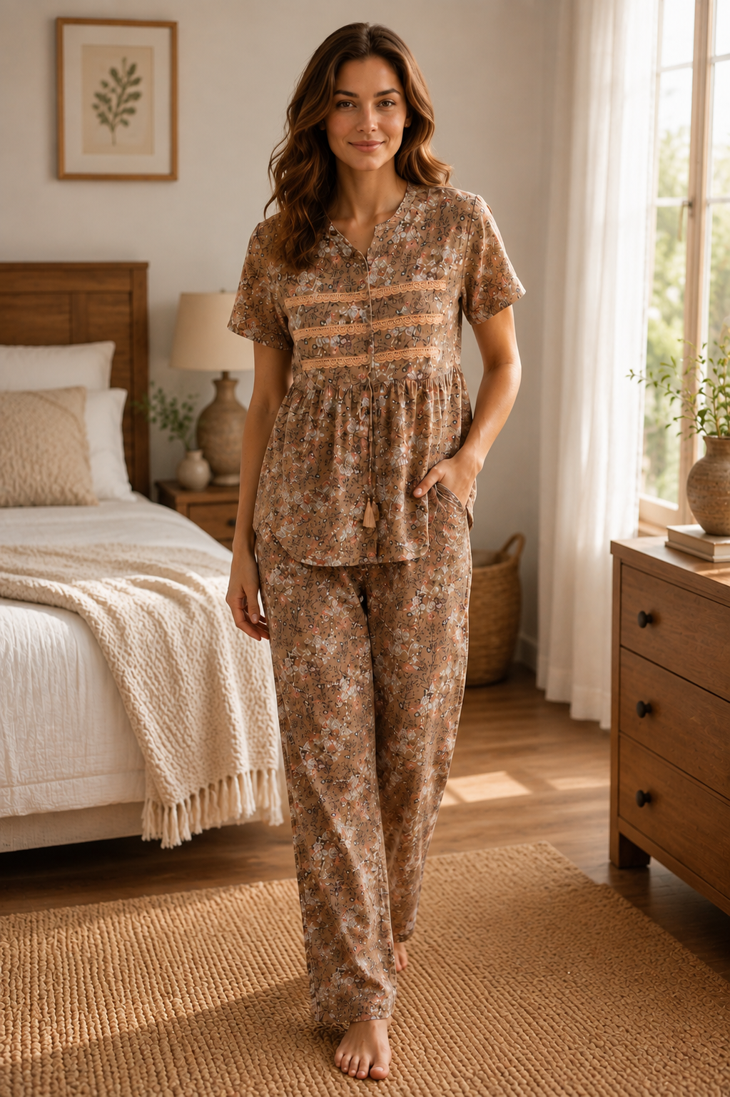 The Quiet Indulgence Cotton Lounge Set - Private Lives