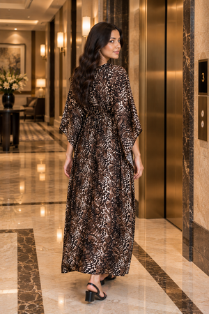 The Leopard Privé Satin Kaftan