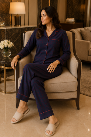 The Westbury Flannel Night Suit - Private Lives