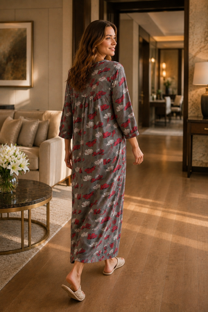 The Scarlet Bloom Cotton Nightie