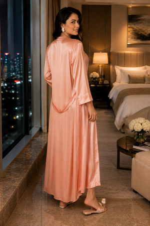 The Lumière Lace Satin Night-Gown Set