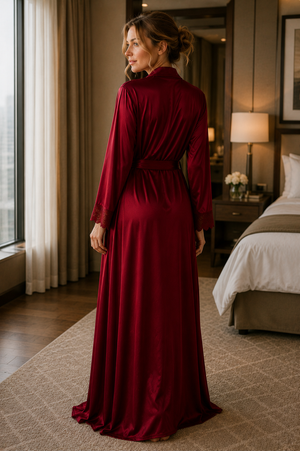 The Bordeaux Romance Nightie Gown Set