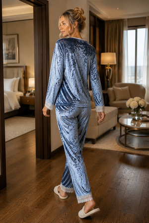 The Wild Siren Ice Velvet Night Suit