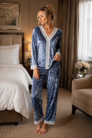 The Wild Siren Ice Velvet Night Suit