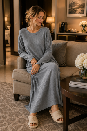 The Silver Haven Textured Nightie