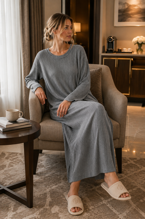 The Silver Haven Textured Nightie