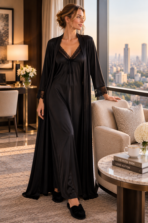 The Amour Noir Gown Set