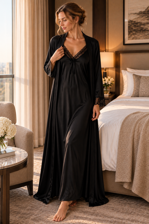 The Amour Noir Gown Set