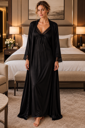 The Amour Noir Gown Set