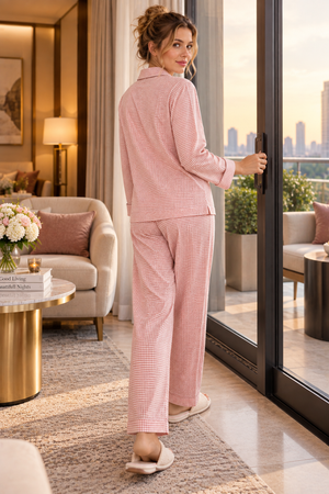The Marais Blush Night Suit Set
