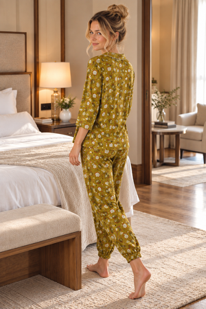 The Olive Reverie Soft-Knit Night Suit