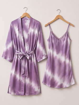 The Lilac Dreamer Satin Set