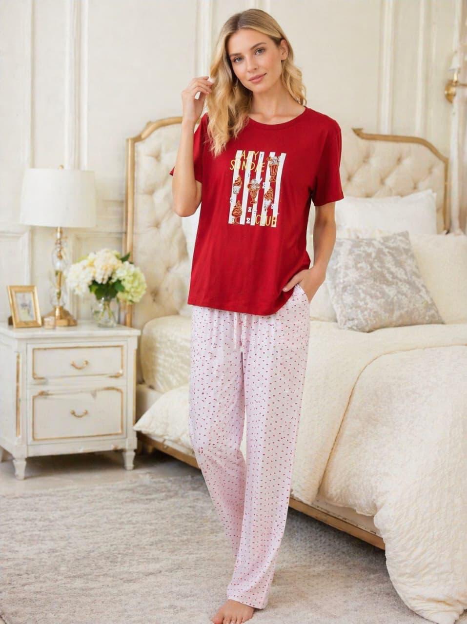 Lazy Sundae cotton pj set