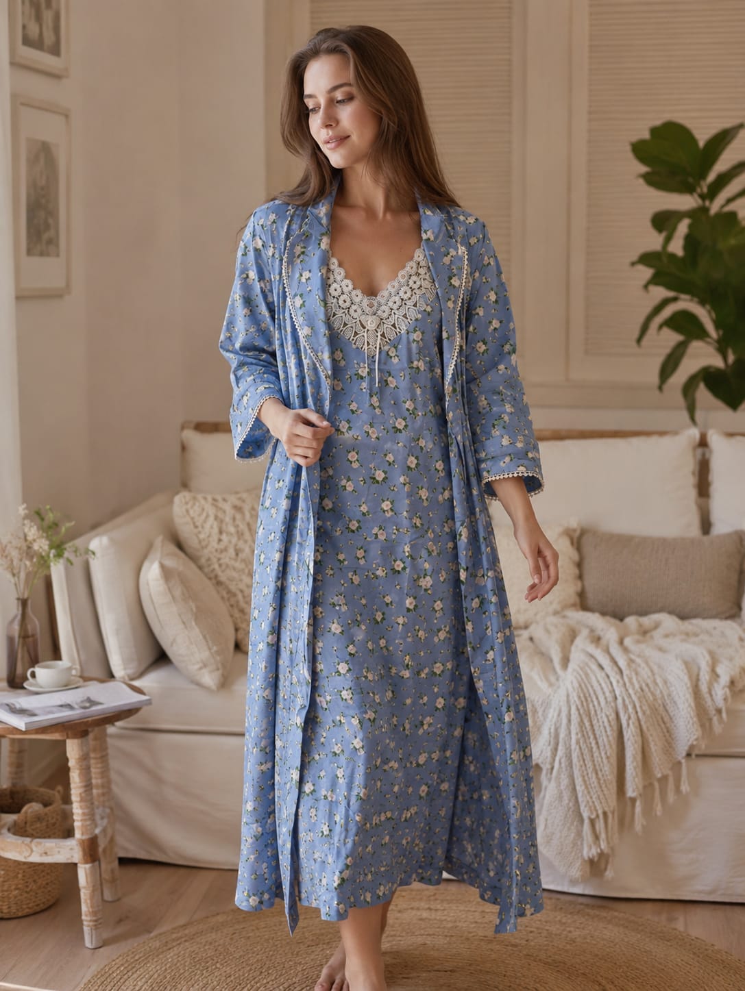 Garden Whisper Nightwear Duo