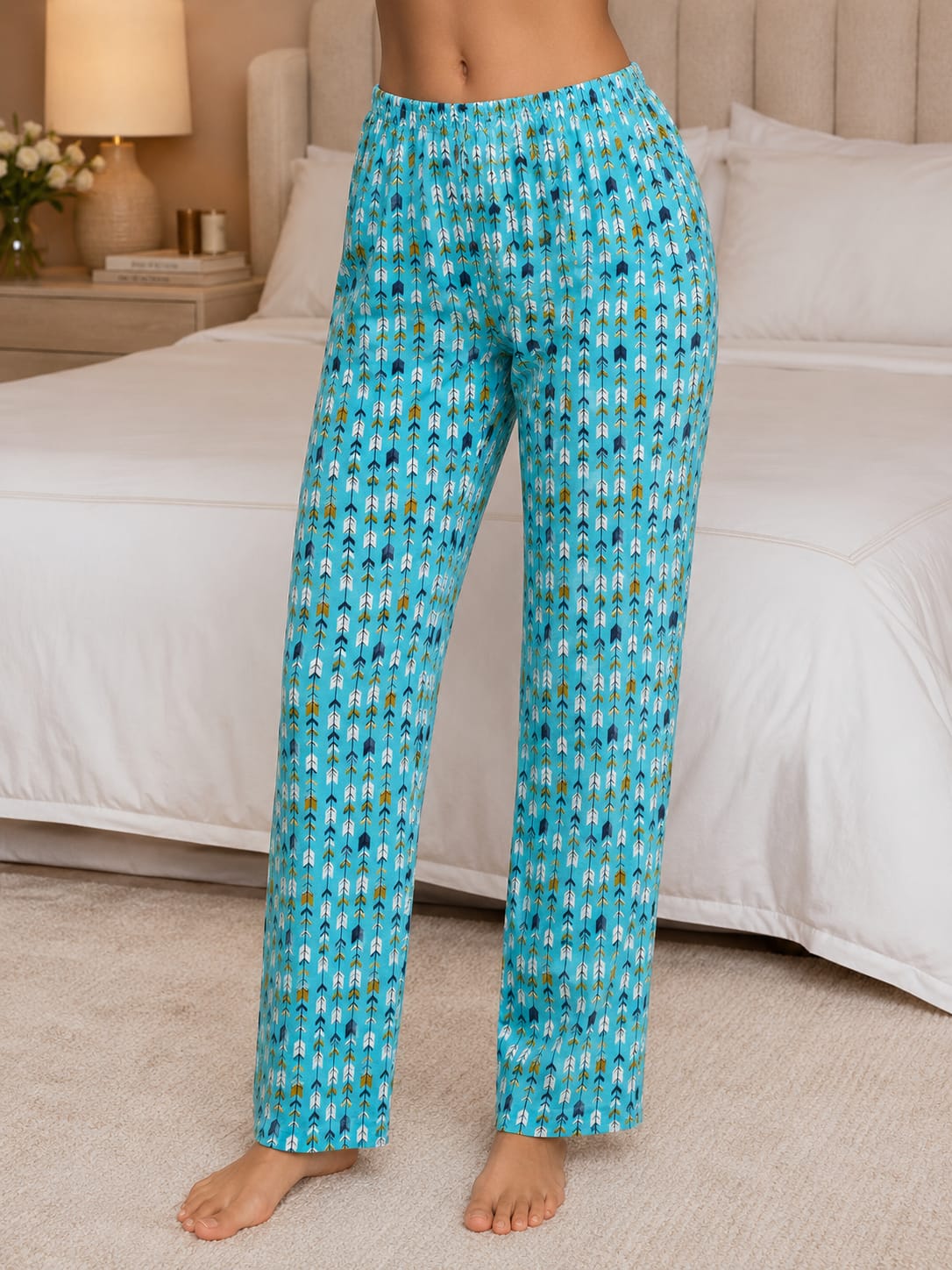 DreamEase Printed Cotton Home Lounge Pajama