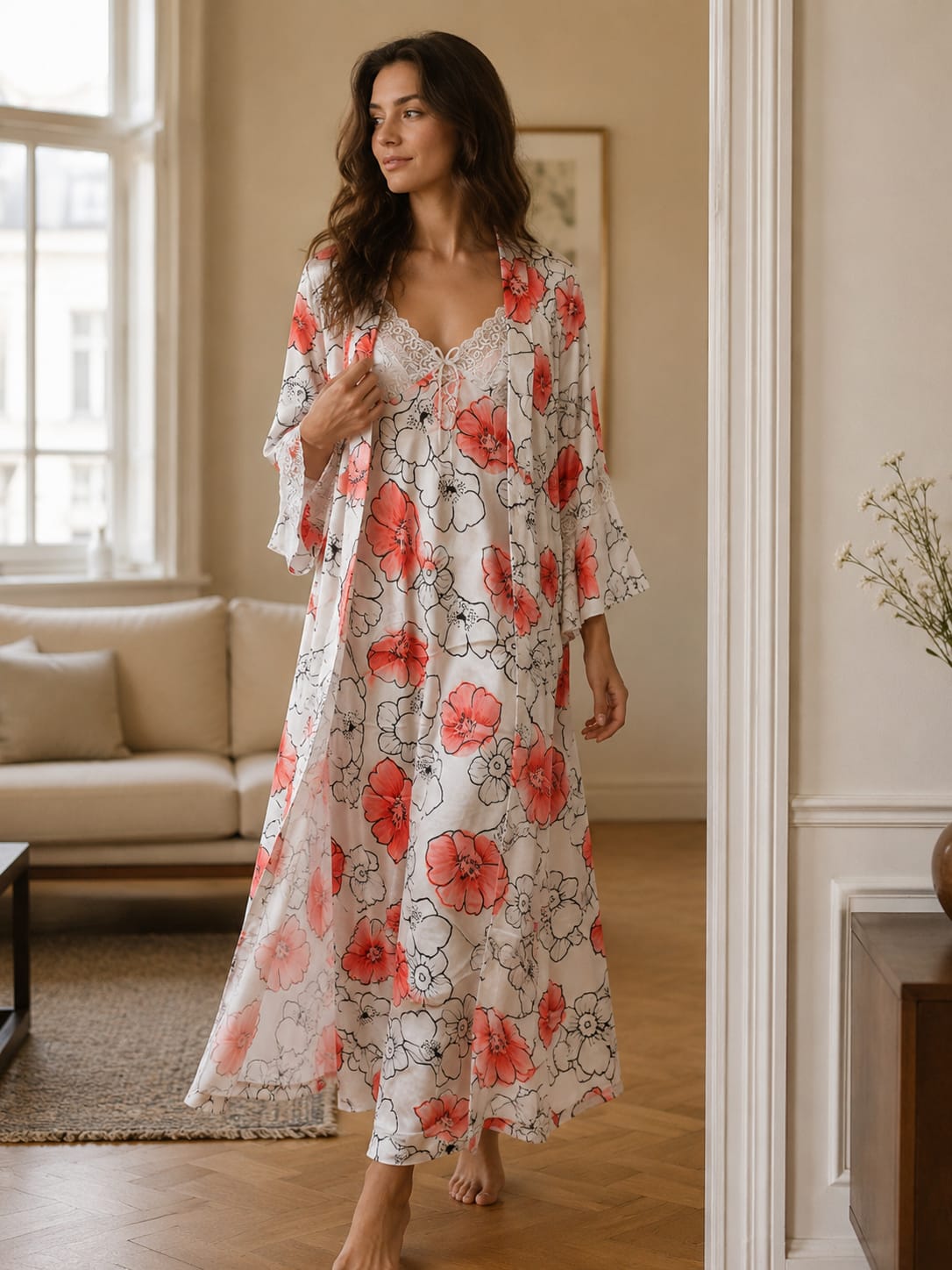 Blossom Grace Nightwear Ensemble