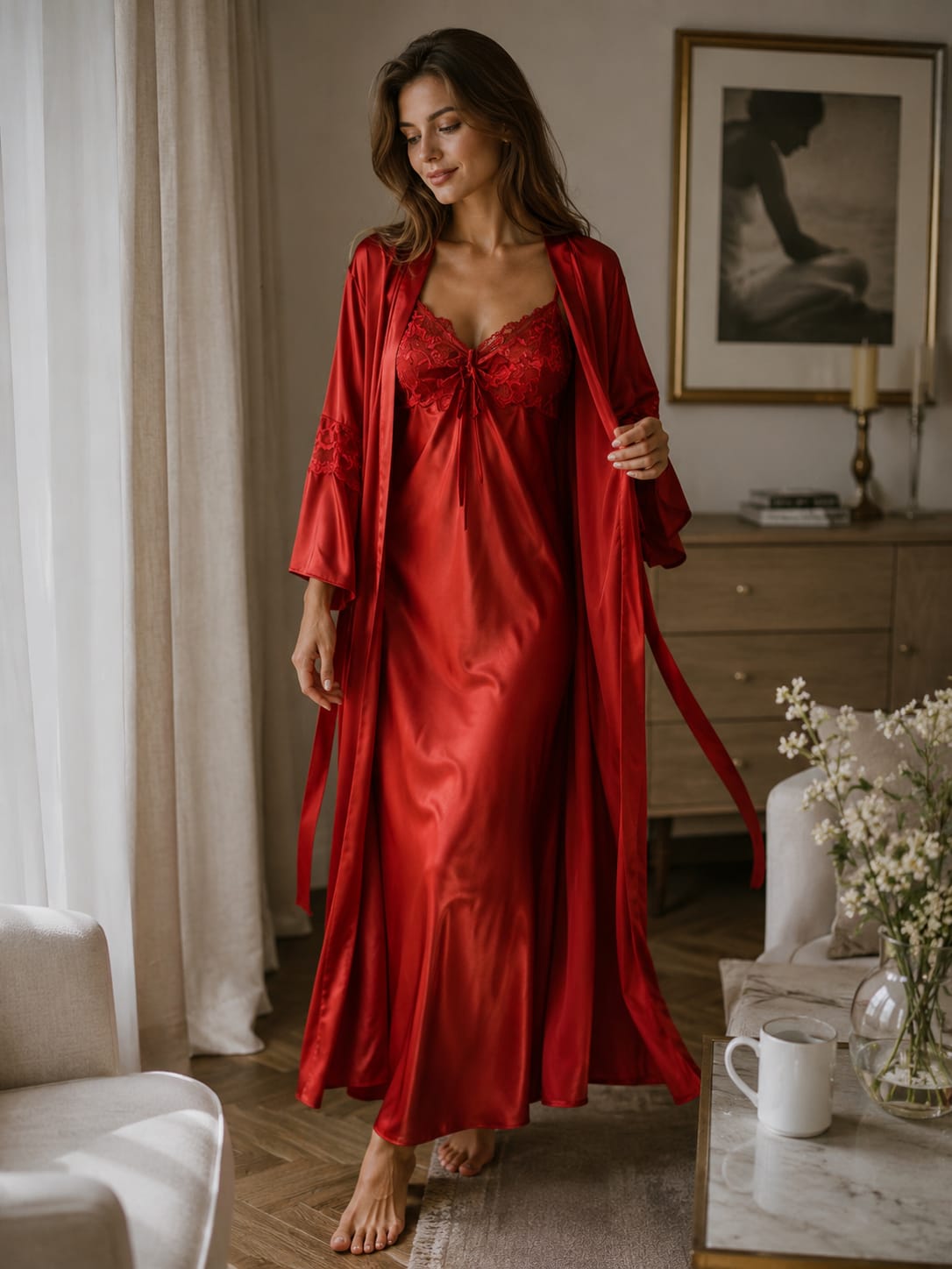 Scarlet Desire Comfort Robe Set