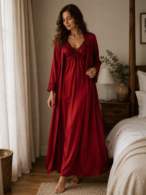 Royal Ruby Elegance Night Set