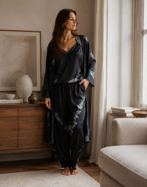 Eclipse Tie-Dye Satin Lounge Collection