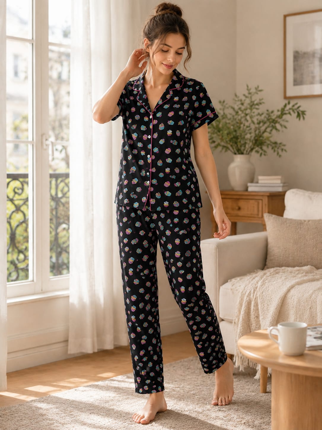 Midnight Patisserie Cotton Lounge Set