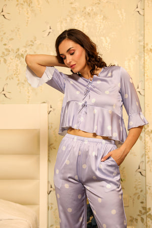 Polka Pj set for summer Lounging