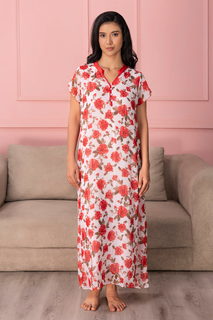 Blooming Grace Layered Night Gown - Private Lives