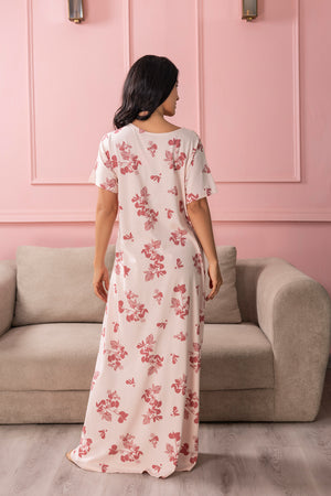 Floral Zipper in Pure cotton