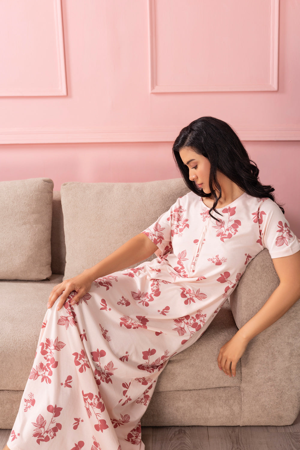 Floral Zipper in Pure cotton