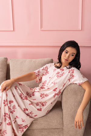 Floral Zipper in Pure cotton