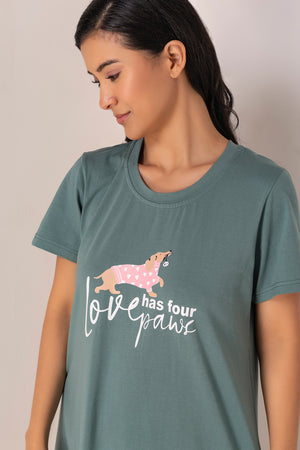 Love Paws Short Nighty