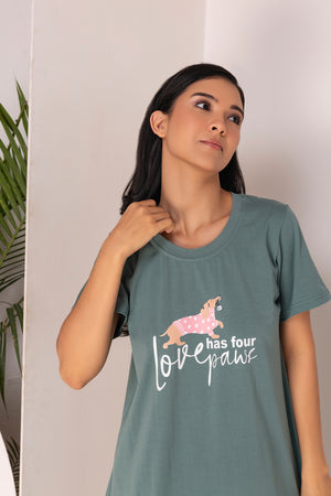 Love Paws Short Nighty