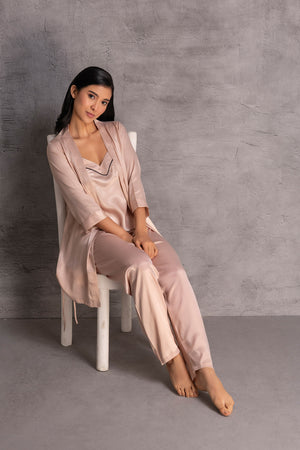 Satin Pj set with Robe