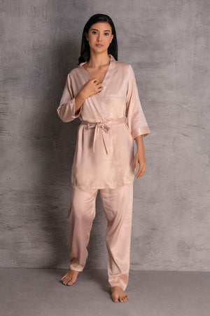 Satin Pj set with Robe