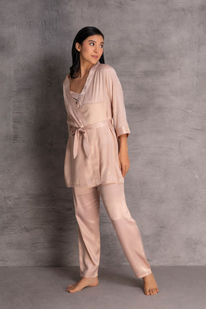 Satin Pj set with Robe