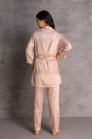 Satin Pj set with Robe