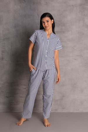 Cotton Pj set in stripe