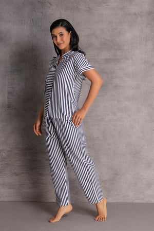 Cotton Pj set in stripe