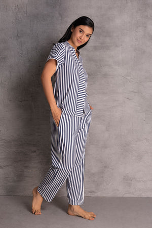 Cotton Pj set in stripe