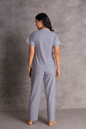 Cotton Pj set in stripe