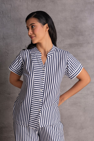 Cotton Pj set in stripe