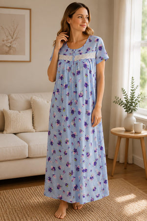 Dream in Lavender Cotton Nighty