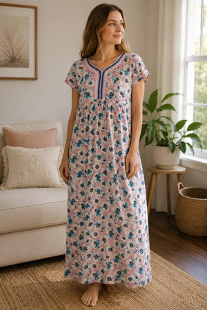 BloomCare Printed Nursing Nighty - Private Lives