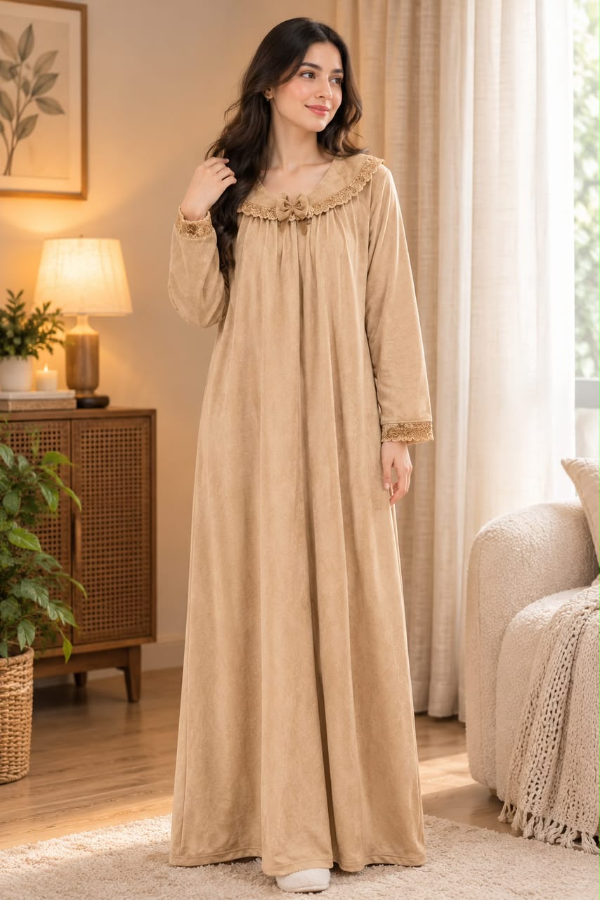 Solène Luxe — The Winter Embrace Long Nighty